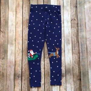 Mini Boden Santa Reindeer Leggings